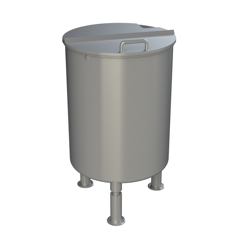 125 Gallon Stainless Steel Tank with Lid