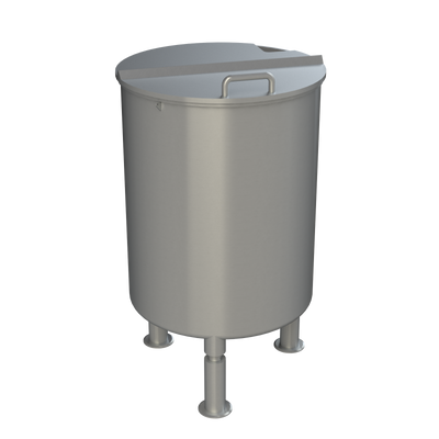 125 Gallon Stainless Steel Tank with Lid