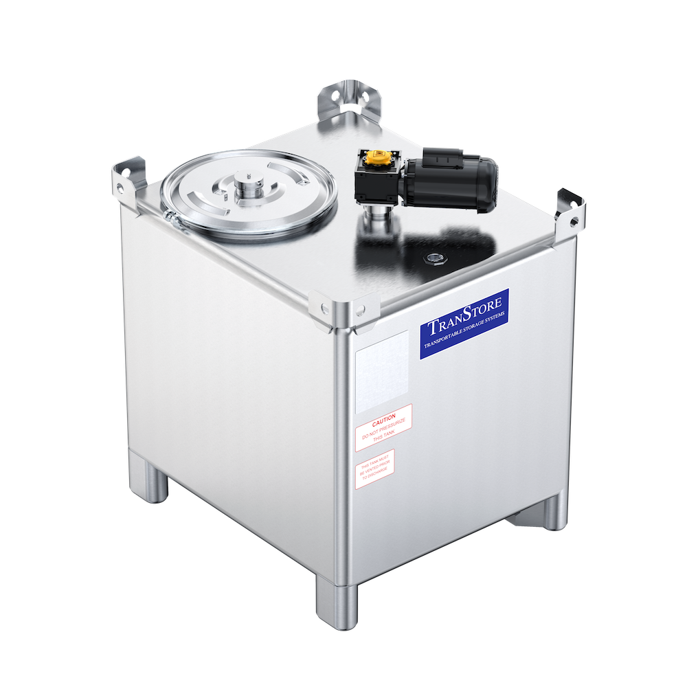 350 Gal SS Tote & Mixer System (2500cps) — Mixer Direct